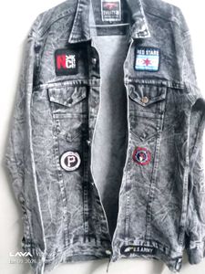 Patched Denim Jacket