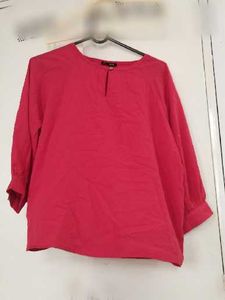 Vibrant Red Casual Blouse