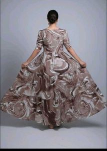 🤎🤍Botique style full flared dress