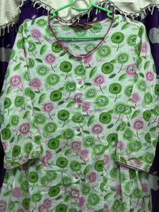 Cute Floral Print anarkali kurta