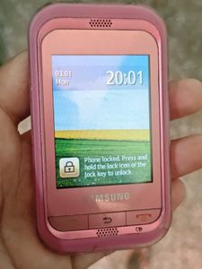 Pink Samsung Mobile Phone