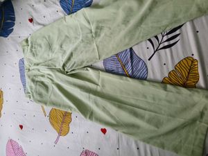 Light Green Wide Leg Pants