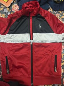 Men's Red &amp; Black Zip-Up Jacket