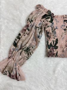 Dusty Pink Floral Top