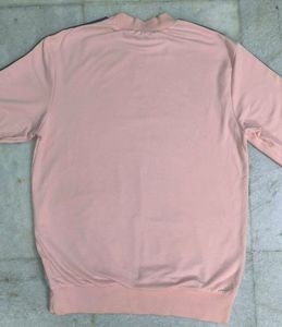 Pastel Pink Striped Long Sleeve Top