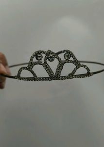 Tiara Headband, Bracelet and black purse