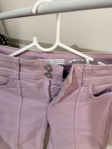 Lavender Flare Jeans