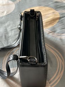 Chic Woven Black Crossbody Bag
