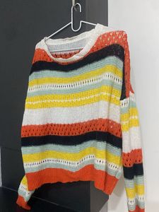 Striped Knit Sweater