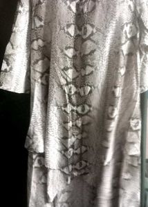 Plus Size Snake Print Dress 48