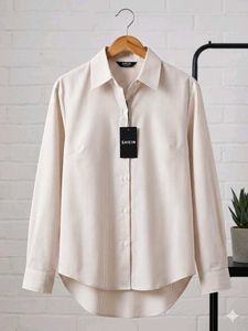 Shein Striped Button-Up Shirt