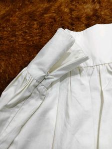 NEW Chic White Pleated Skirt