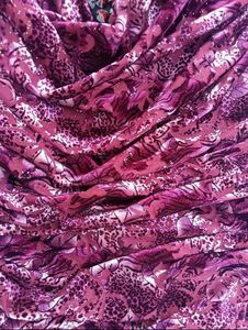 Ruched Print Bodycon Dress