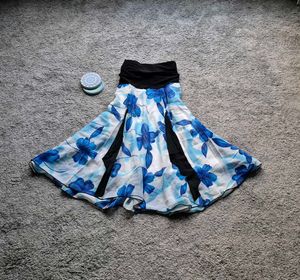 Flowy Blue Beach Skirt