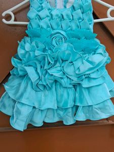 Blue Color Babygirl Dress