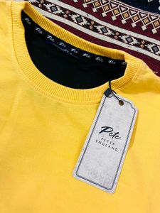 PETER ENGLAND Men Full Sleev Color Block Sweats*it