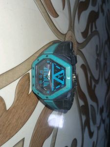 Stylish Teal and Black Watch