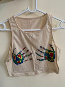 Hand thermal print tank top