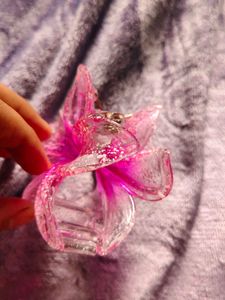Pink Flower Hair Claw Clip