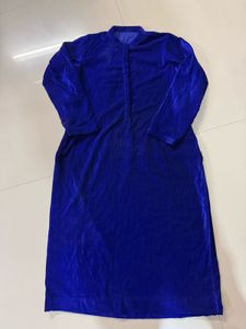 Elegant Blue Velvet Kurta