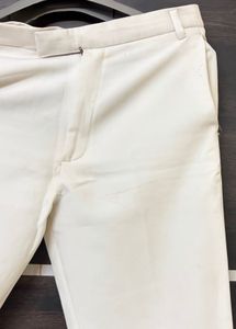 Cream Casual Pants
