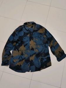 Abstract Print Men's Long Sleeve Shirt