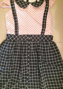 Black Pink Dress For Girls