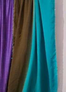 kurti with double color long duppata