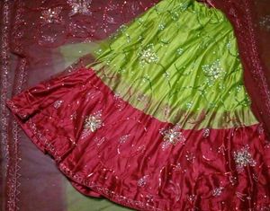 Embroidered Stitched Lehenga