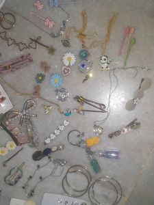 Korean Charms, Necklaces,Hair Accessories Lot