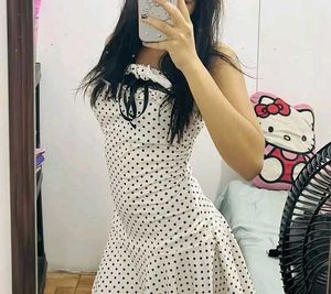 y2k Polka Dot Mini Dress