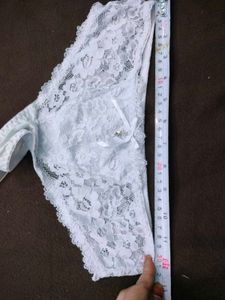 White Lace Thong Panty 🤎