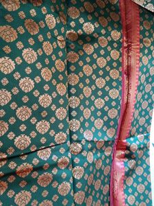 Beautiful Green Brocade Saree