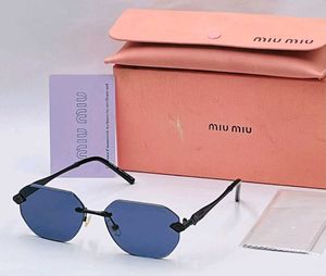 Miu Mi Rimless Octagonal Sunglasses