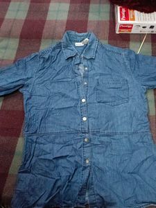 Denim Button-Down Shirt