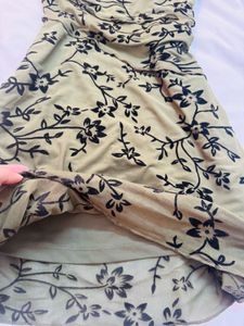 Floral Olive Green Mini Dress