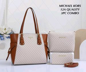 MICHAEL KORSVOGAGER EAST WEST TOTE BAG 3PC COMBO