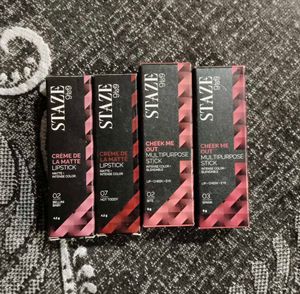 COMBO!Staze Matte Lipstick & Multipurpose Sticks