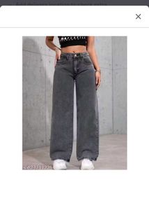 Roadster Gray Wide Leg Denim Jeans