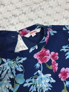 Floral blue maxi dress