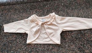 Cute Baby Bolero branded peach colour,kids wear
