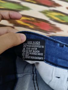 Navy Blue Denim Jeans