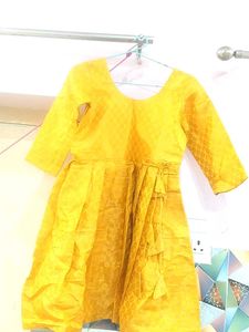 A Yellow Tunic Suit With Patiala