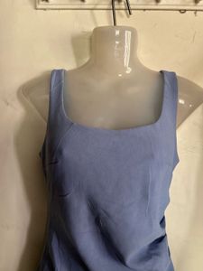Light Blue Ruched Dress