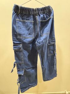 BAGGY CARGO Stylish Blue Denim Pants