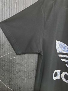 Adidas Black T-Shirt with Paisley Logo