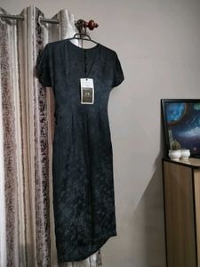 Chic Black Textured Dress