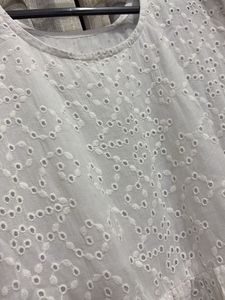 Elegant White Chikankari Kurta