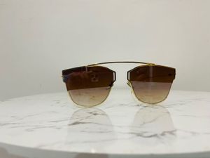 Dior 7A Quality Replica Sunglasses with Gold Frame