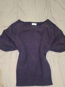 Navy Blue Knit Sweater